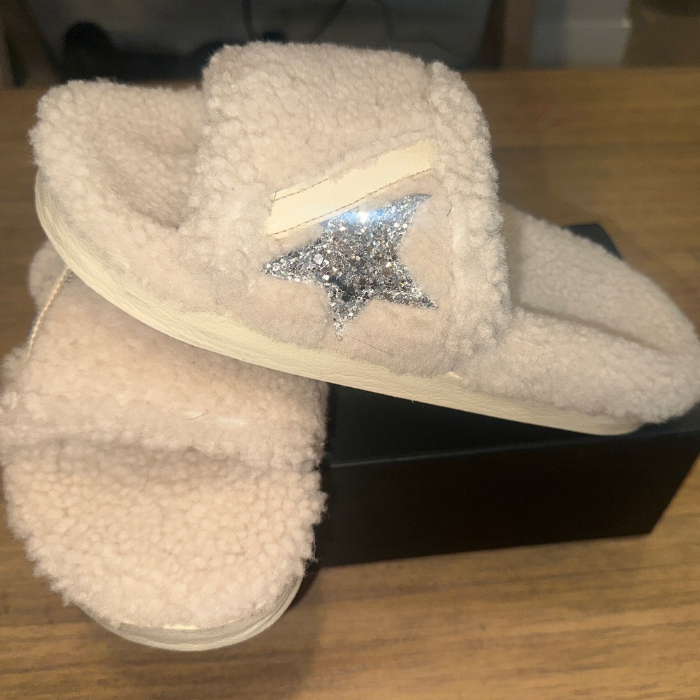 Golden goose slippers